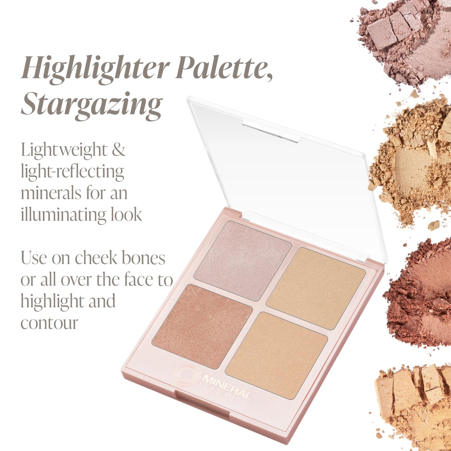 Highlighter Palette, Lightweight Shimmer, Stargazing