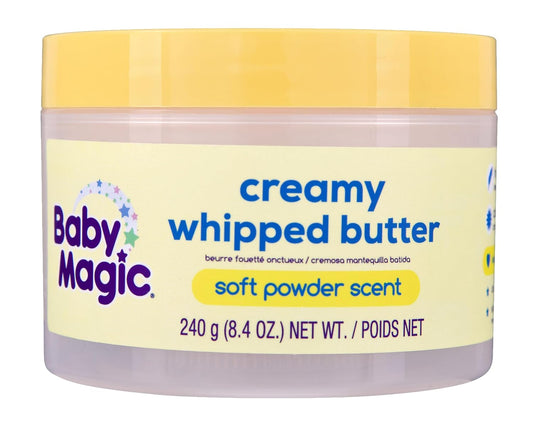 Baby Magic Creamy Whipped Butter | Helps Keep Skin Feeling Healthy and Baby Soft | Hypoallergenic | 8.4 fl oz.