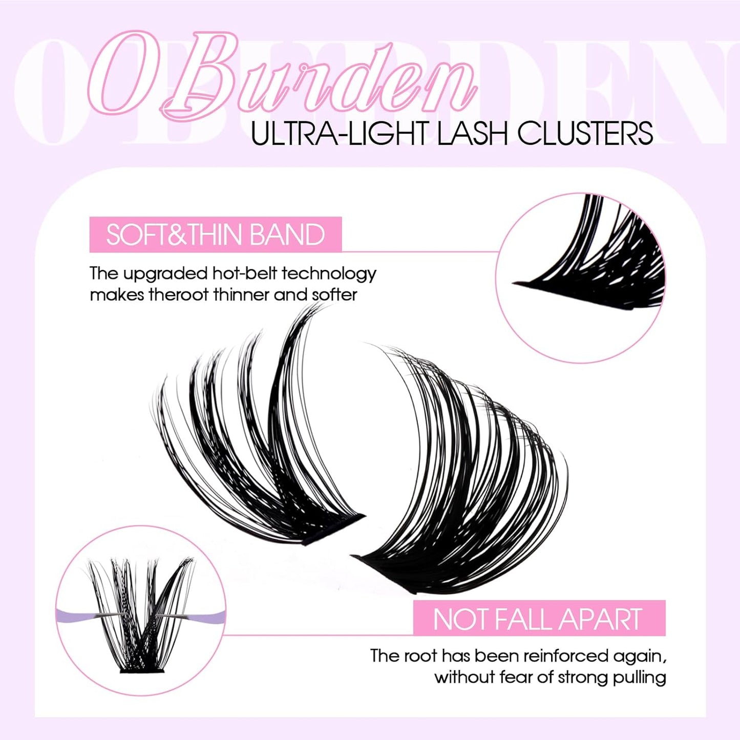 WENDY DIY D Curl Lash Clusters Book 468 Pcs Natural Look Individual Cluster Lashes Book Wispy-lashes Soft,80D+100D,28,10-18 mixed
