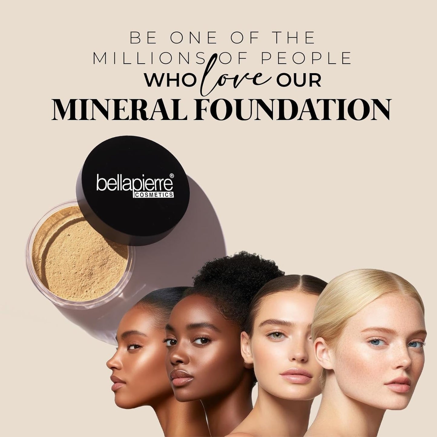 Bellapierre Mineral Foundation SPF 15 – Loose Powder Foundation, Full Coverage Mineral Makeup with Matte Finish – Vegan, Cruelty Free, Hypoallergenic, Oil & Talc Free – 0.32 oz - Honey
