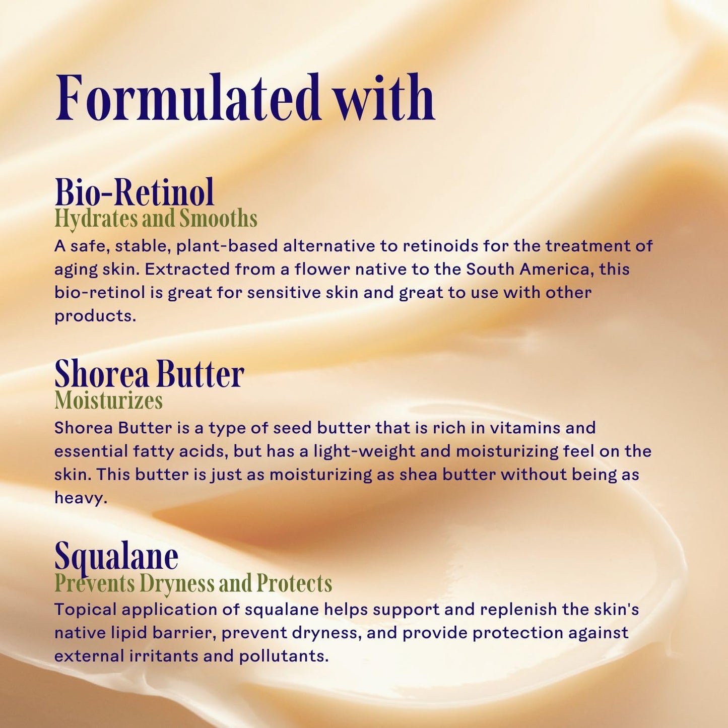 Three Ships Dream Shorea Butter Rejuvenating Night Cream with Bio-Retinol - Intensely Hydrates to Reveal Brighter, Smoother, Even Toned Skin (50g)