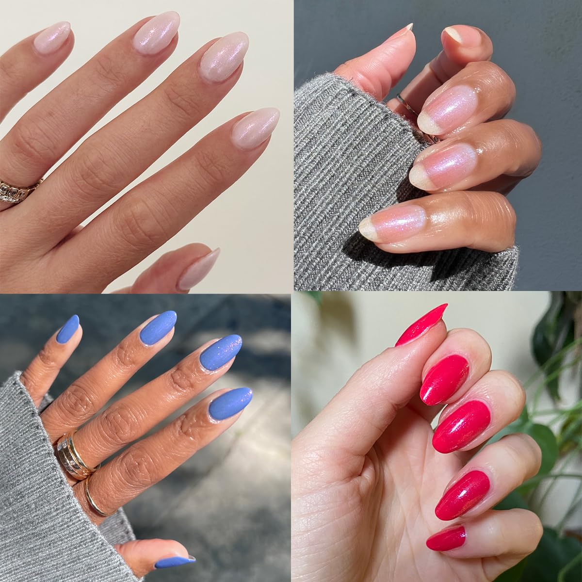 Olive & June Long Lasting Nail Polish Top Coat - Sparkle Fairy | Gel-Like Finish | No Lamp Needed, Lasts up to 10 days | Salon-Quality at Home | Vegan & Cruelty-Free, Chip-Resistant | Iridescent Flake