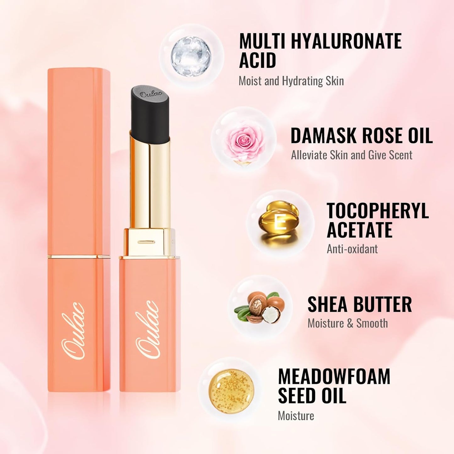 Oulac Plum Lipsticks for Women, Burgundy Matte Lipstick, Full Coverage Lip Color, Satin Matte Finish, Cream Texture, Hydrating, Infused with Hyaluronic Acid, Vegan & Clean Beauty 4g SG08 Bianca