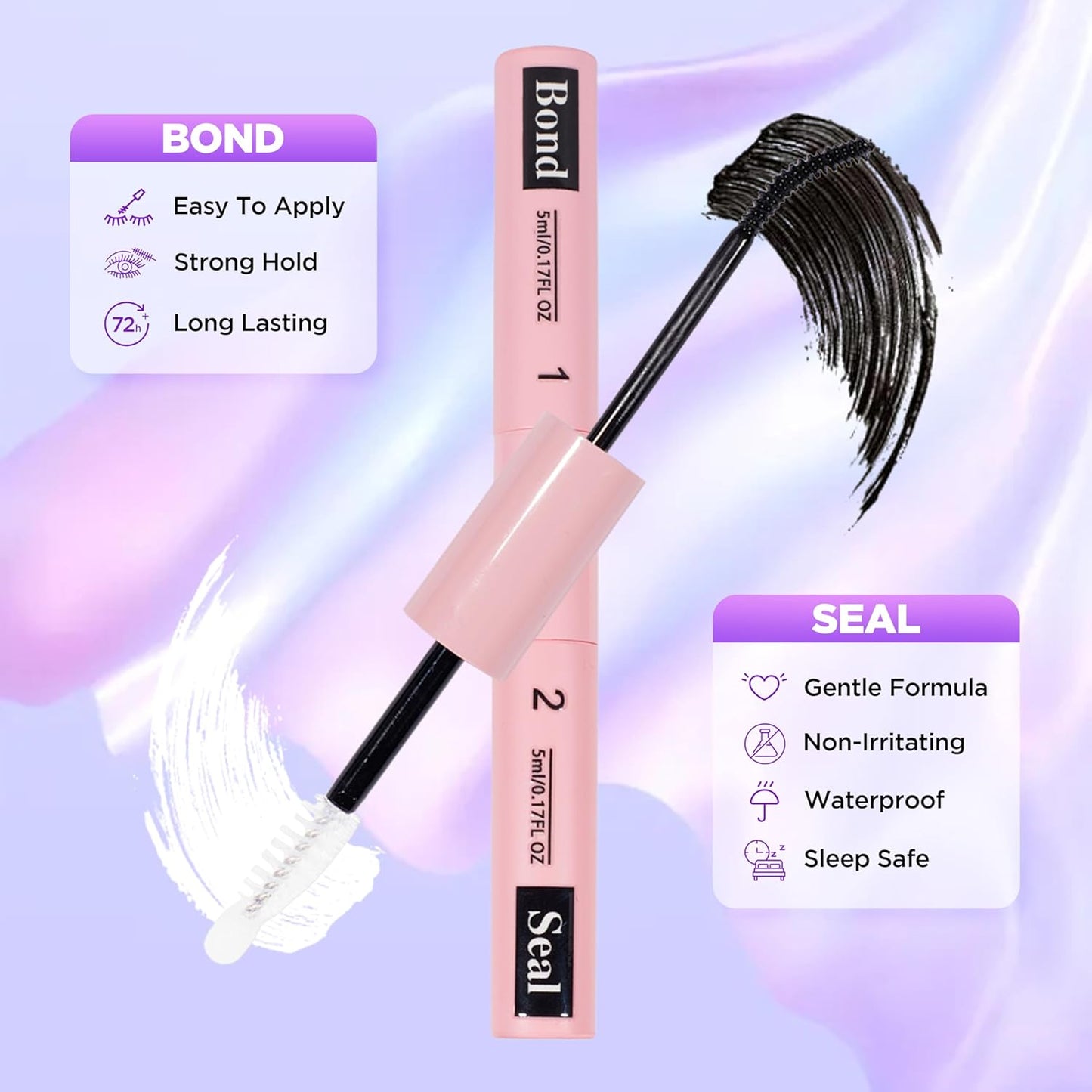 Lash Extension Kit DIY Lash Clusters Kit Eyelash Extensions Individual Lashes Extensions with (BondSeal,Tweezers,Remover168Pcs,MagicForest,8-16)