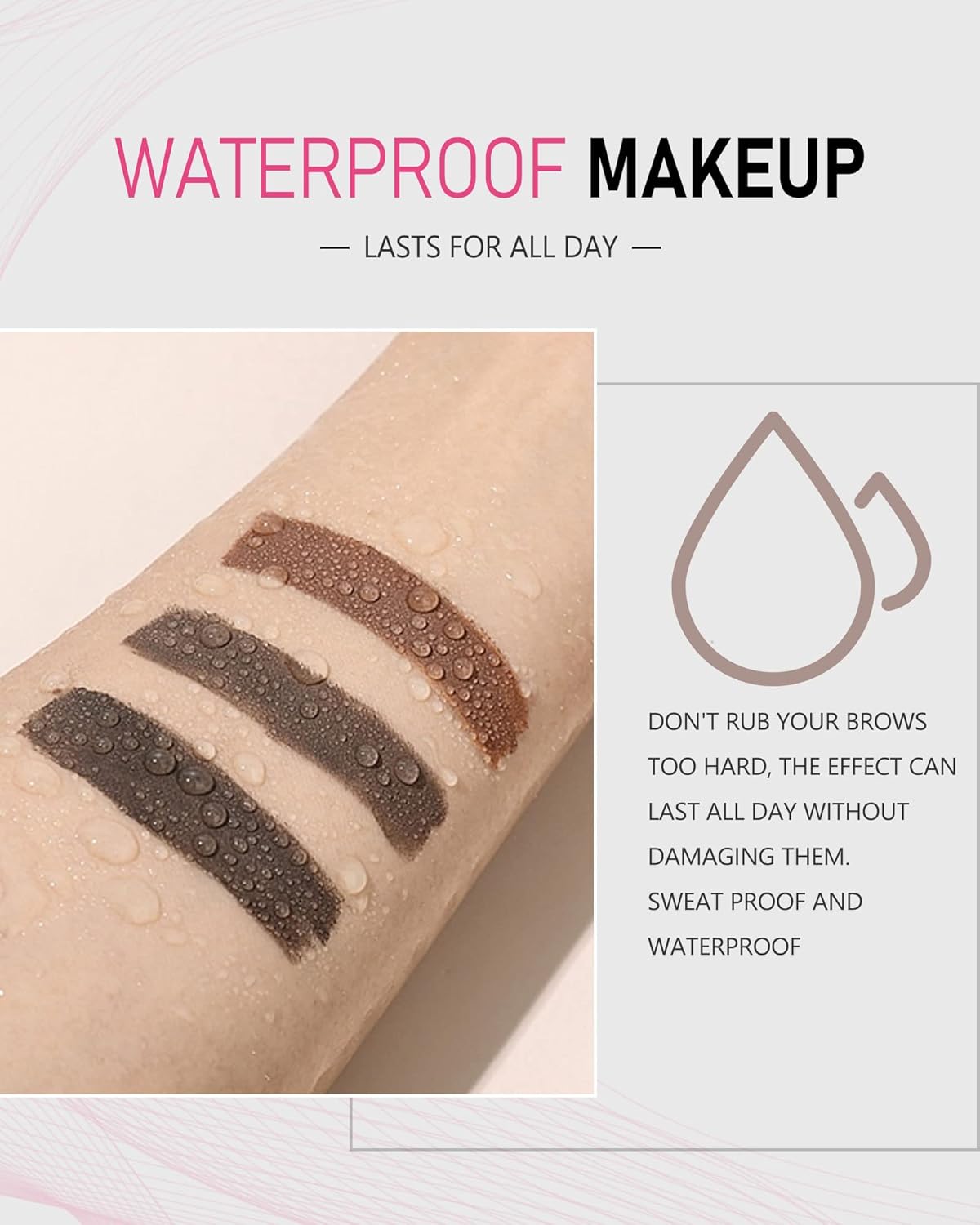 Eyebrow Pencils for Women - Waterproof, Dark Brown