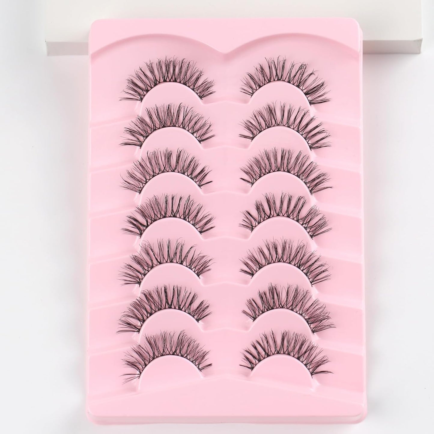 Wispy Cat Eye Lashes Natural Look Short Eyelashes C Curl Eye Lash Pack Siligli