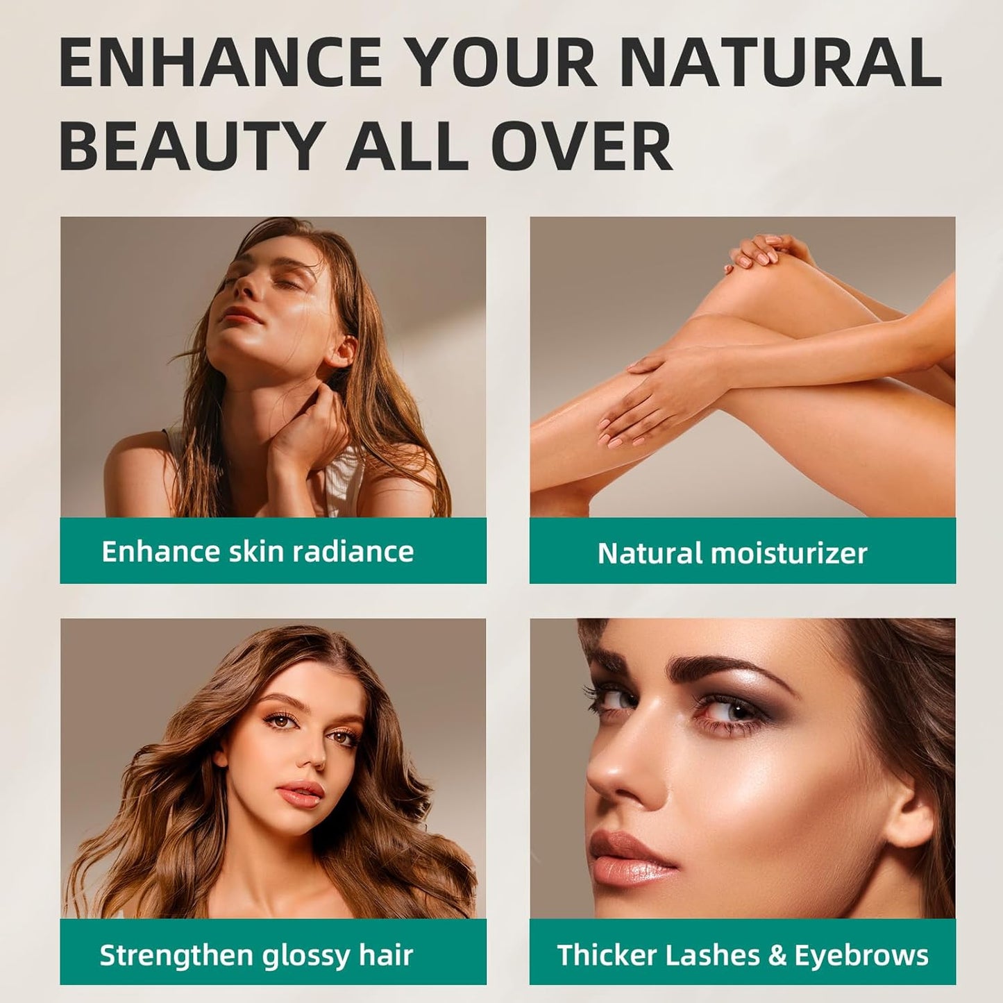 SYLVANA Organic Castor Oil with Pump (16oz Glass Bottle), USDA Certified Organic, Cold Pressed, Hexane Free, Vegan - 100% Pure Castor Oil for Hair Growth, Nourishing Skin, Lashes & Eyebrows