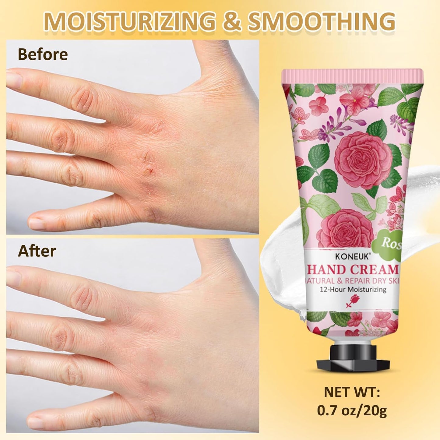 8 Pack Hand Cream Gifts Set For Women, Mini Hand Lotion Travel Size for Dry Cracked Hands, Bulk Hand Cream for Mom Gifts, Bridal Shower Favors, Birthday Gifts and Small Gifts for Women