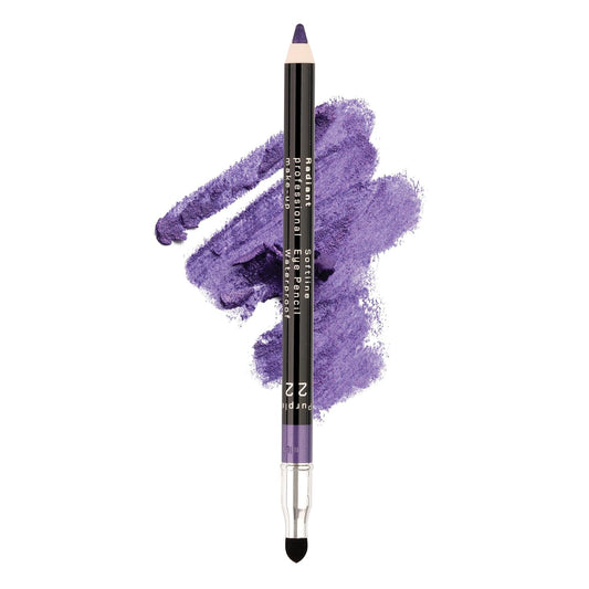 Radiant Professional Waterproof Eyeliner Pencil - Eyeliner Waterproof Smudge Proof for Woman - Long Lasting Under Eye Pencil for Smoky Eye - Soft Waterline Eye liner Smudger Tool, Purple (22)