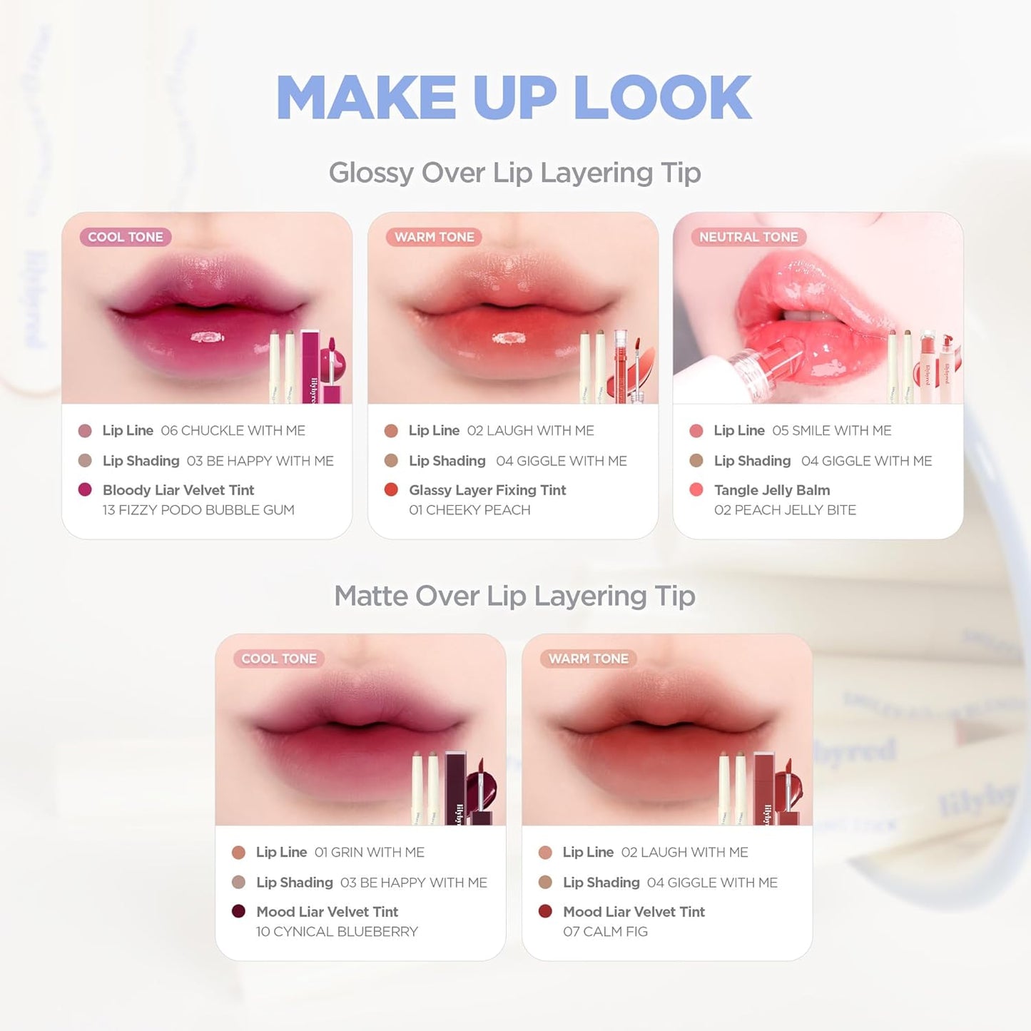 lilybyred Smiley Lip Blending Stick | Korean 3-in-1 Multi-Use Lip Liner, Smooth Creamy Texture, Long-Lasting Matte Finish, Soft Blur Effect, Precision Contour Pencil, 0.028 oz. (06 Chuckle with Me)