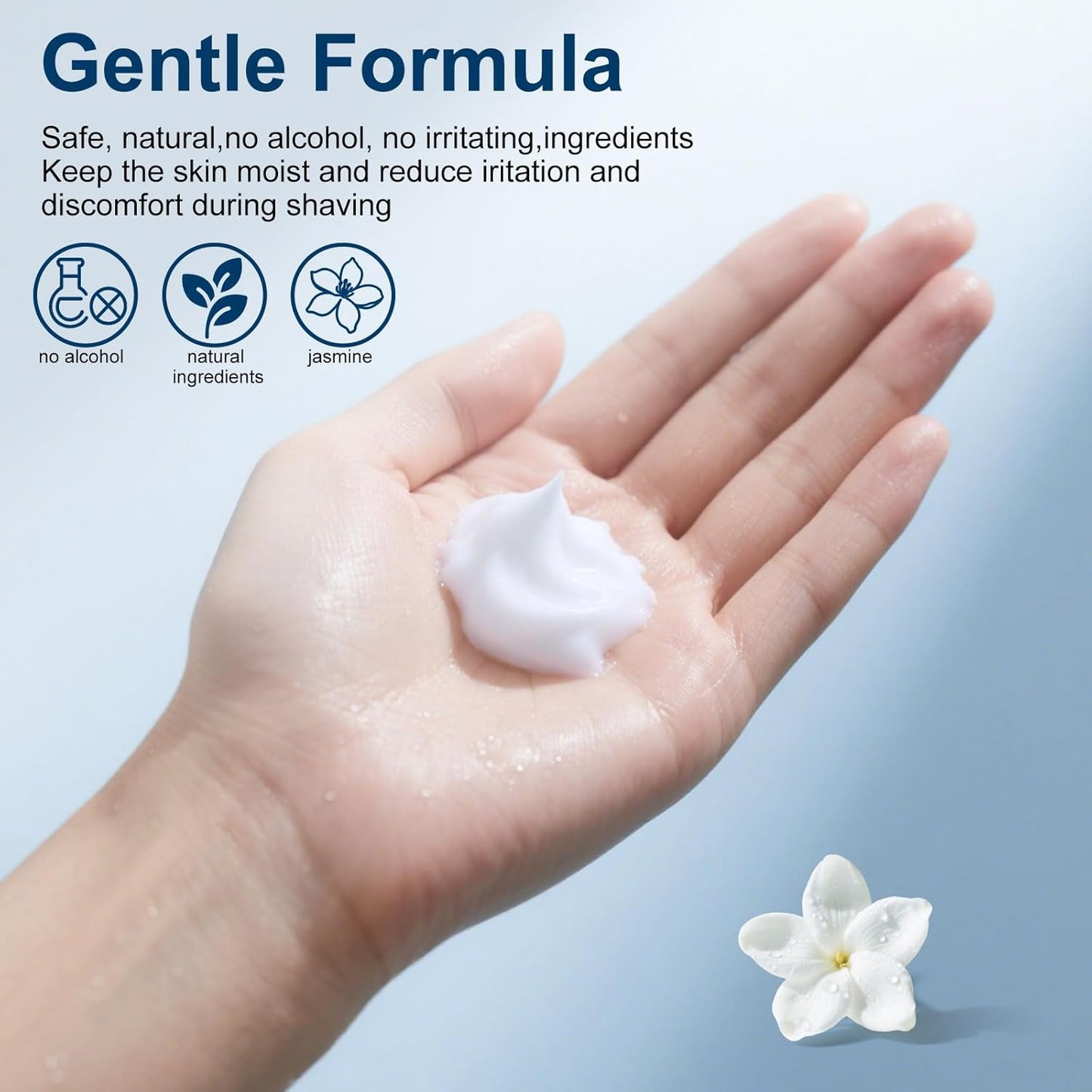 Shaving Cream Bulk Travel,8ml/0.28 oz Travel Shave Cream Disposable Shaving Cream in Bulk for Hotel Homeless （Jasmine，pack of 100)