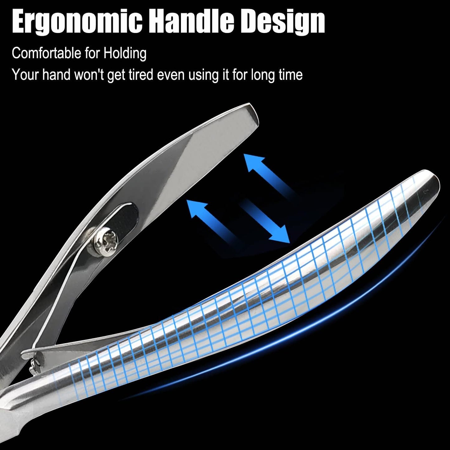 LePinko Professional Cuticle Trimmer kit, Super Sharp Dead Skin Clipper, Labor-saving Cuticula Remover for Fingernail Toenail, Home Salon Use, 7mm Jaw, Rainbow Color