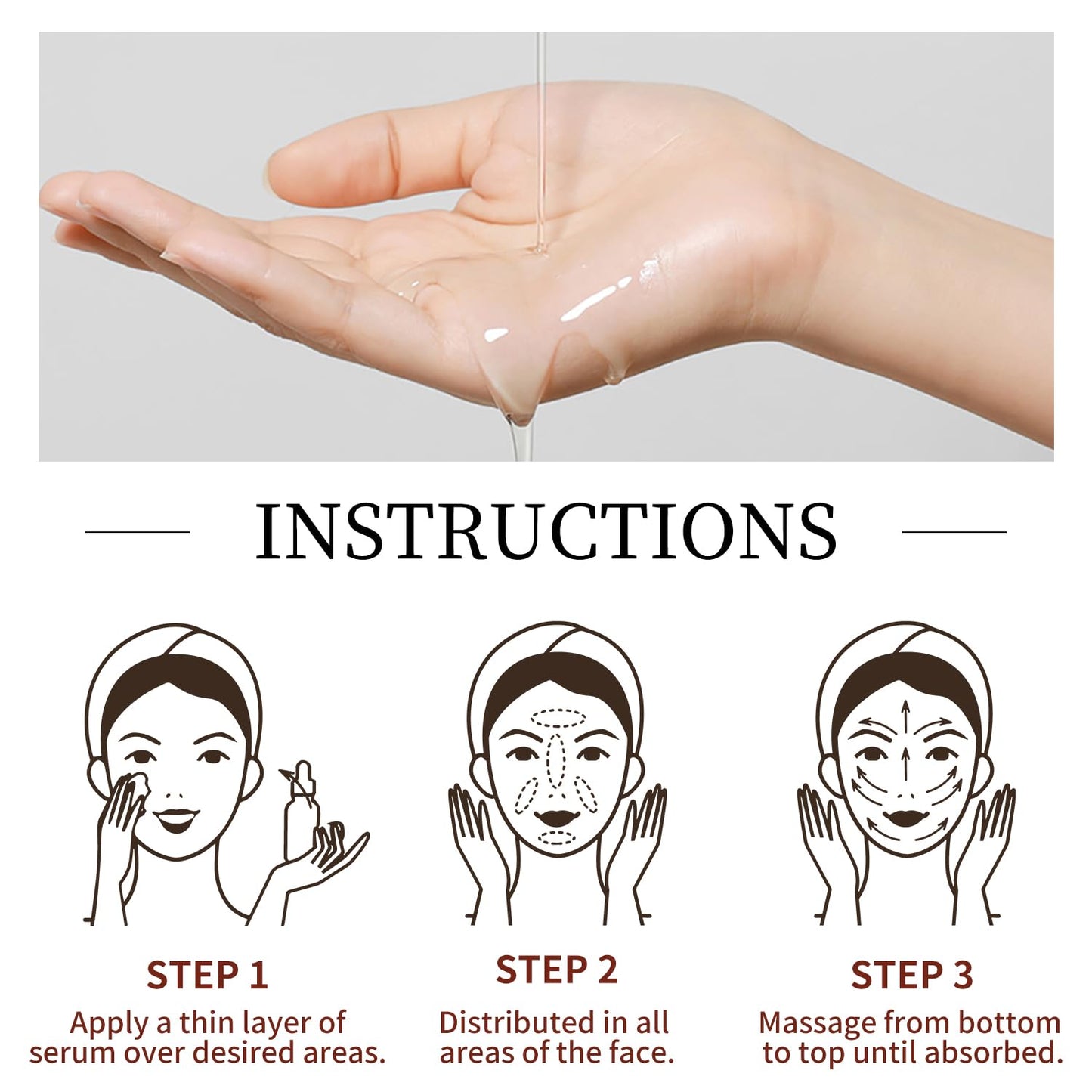 Retinol Serum for Face anti aging with Squalane Oil & Vitamin E Oil for Skin Care Night Repair Serum for Oily, Combination, Dry & Mature Skin for Daily Use 1Fl oz