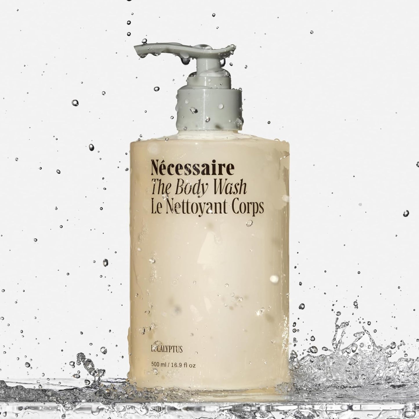 Nécessaire Eucalyptus Body Wash with Pump | Multi-Oil Nourishing Cleanse For Women + Men | Gel Cleanser | Dermatologist-Tested. Hypoallergenic | No SLS/SLES (500 ml / 16.9 fl. oz.)