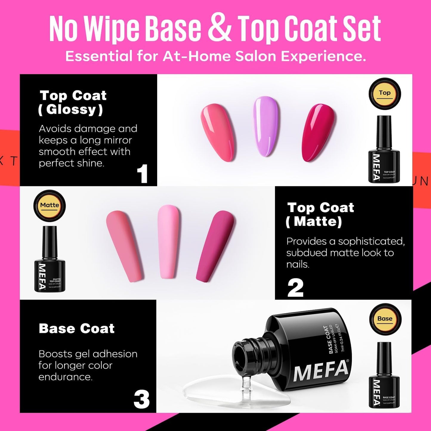 MEFA 34 Pcs Gel Nail Polish Kit with U V Light, 20 Colors All Seasons Soak Off Gel Polish Nail Set with Matte Base Top Coat Essential Manicure Tools Nails Art DIY Salon Home for Girl Woman