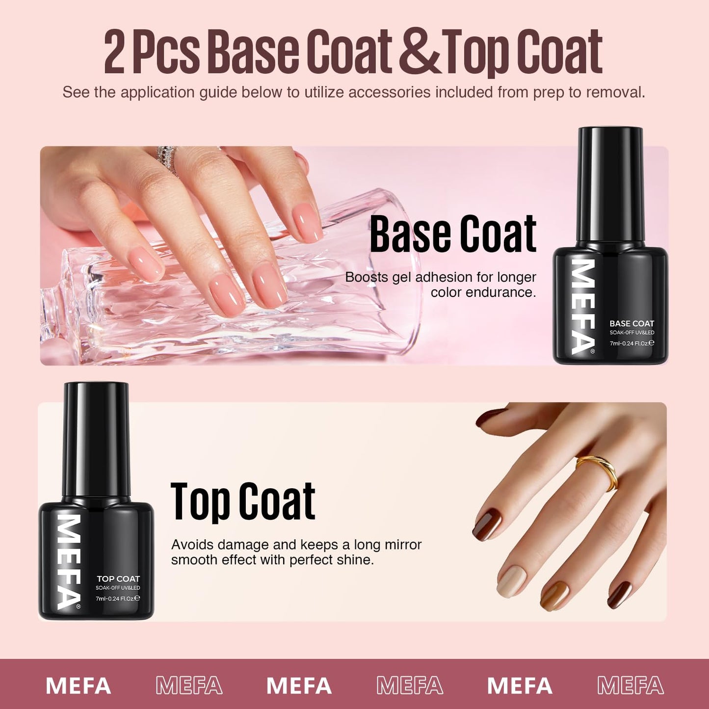 MEFA 19 Pcs Gel Nail Polish Kit with U V Light, 12 Colors Fall Gel Nail Polish Set Burgundy Red Champagne Gold Glitter Soak Off Purple Manicure Tools Beginners Salon Art Nails Art DIY for Women