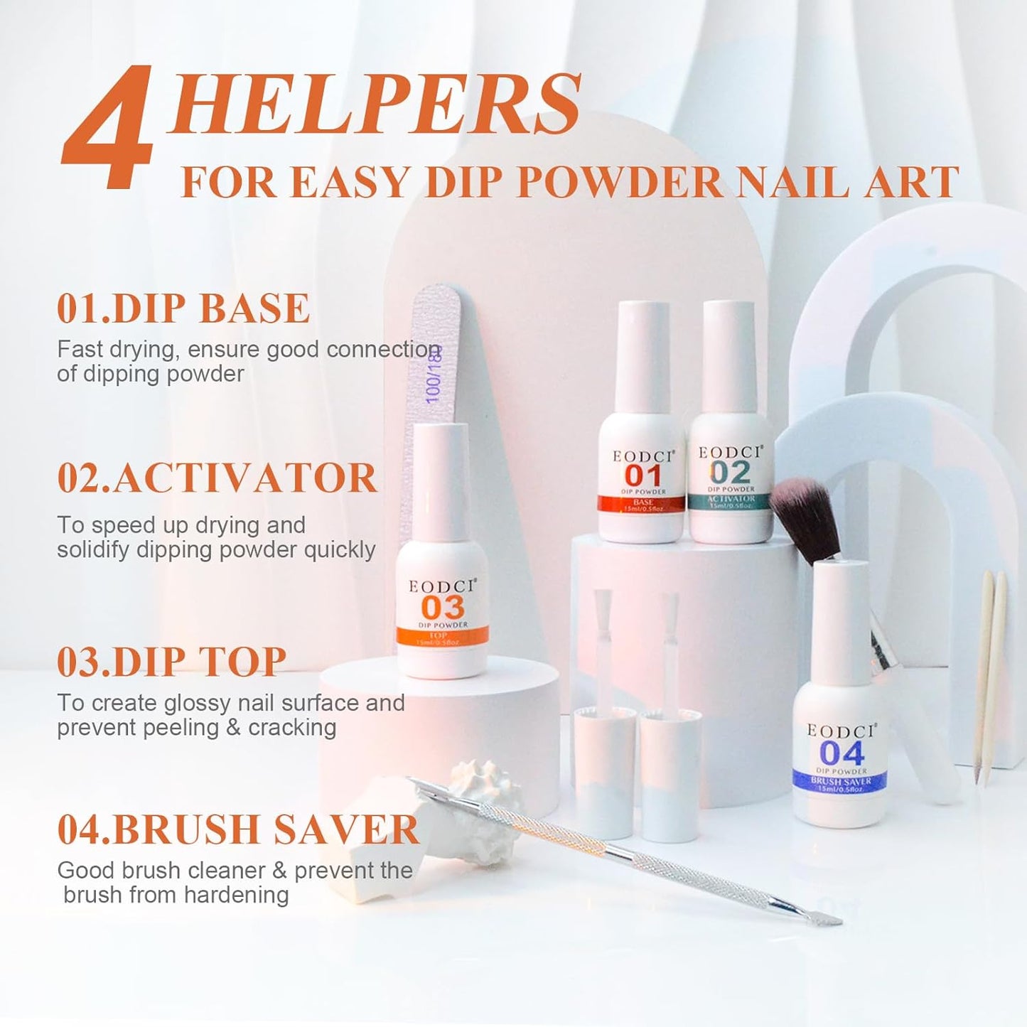 Dip Powder Nail Kit Starter, 30 Colors Dip Nails Skin Nude Brown Glitter, Dark Color Acrylic Dipping Powder Liquid Set with Base/Top Coat Activator Brush Saver for Manicure DIY Gift