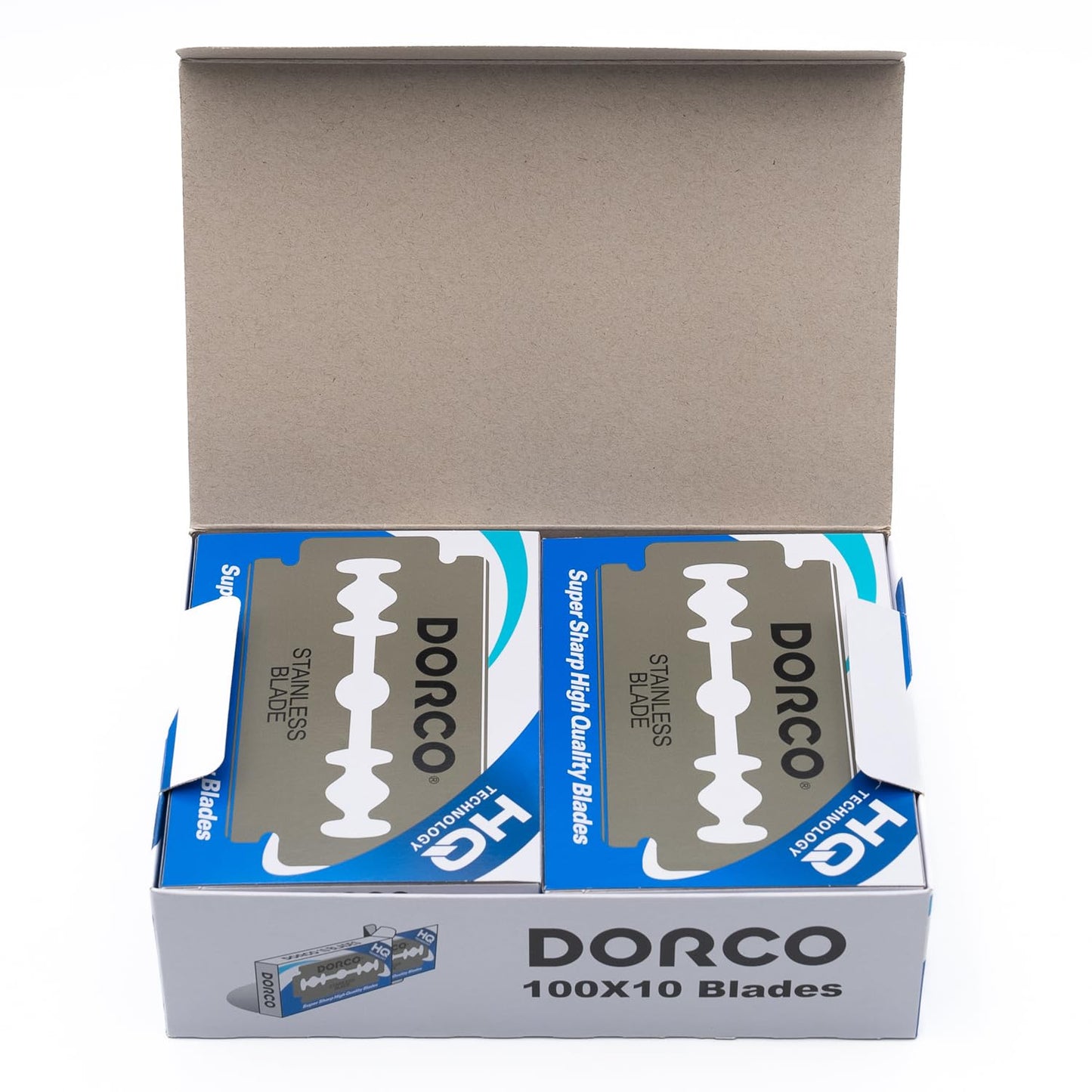 Dorco ST300 Platinum Double Edge Razor Blades | 1000 Blades | Premium Quality for Smooth, Precise Shaving | Durable and Long-Lasting | Ideal for All Safety Razors