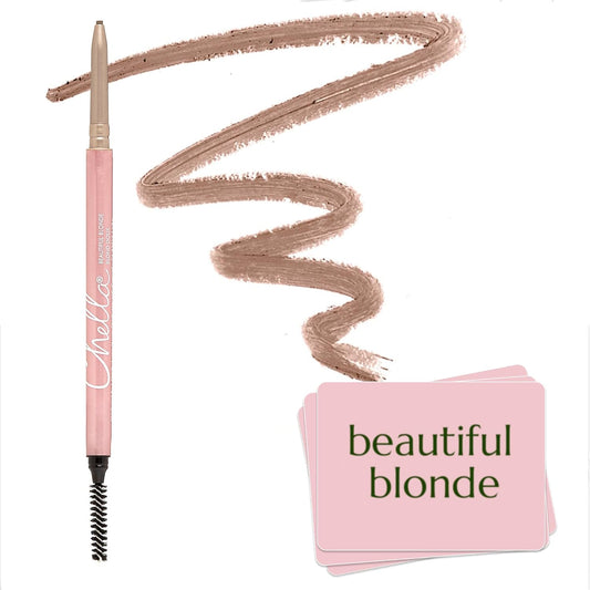 Chella Eyebrow Pencil – Easy-to-Use Brow Definer for Shaping, Filling & Blending – Long-Wear Blonde Eyebrow Pencils for Women with Precise Tip (Blonde)