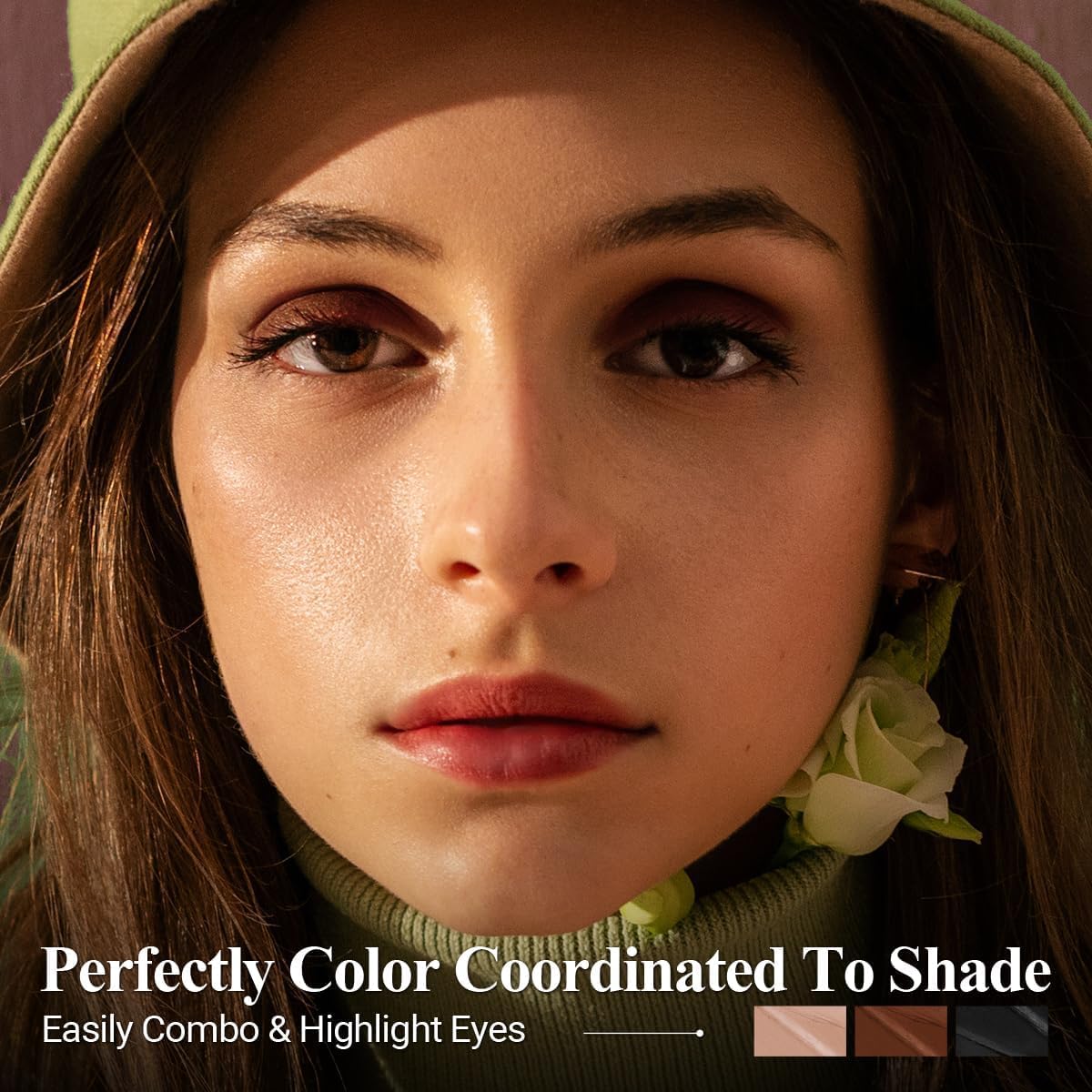 Classic 3PCS Neutral Eyeshadow Stick Makeup Set, Matte Cream Eye Shadow Eyeliner Brightener Pencil Crayon - Cocoa Island Matte