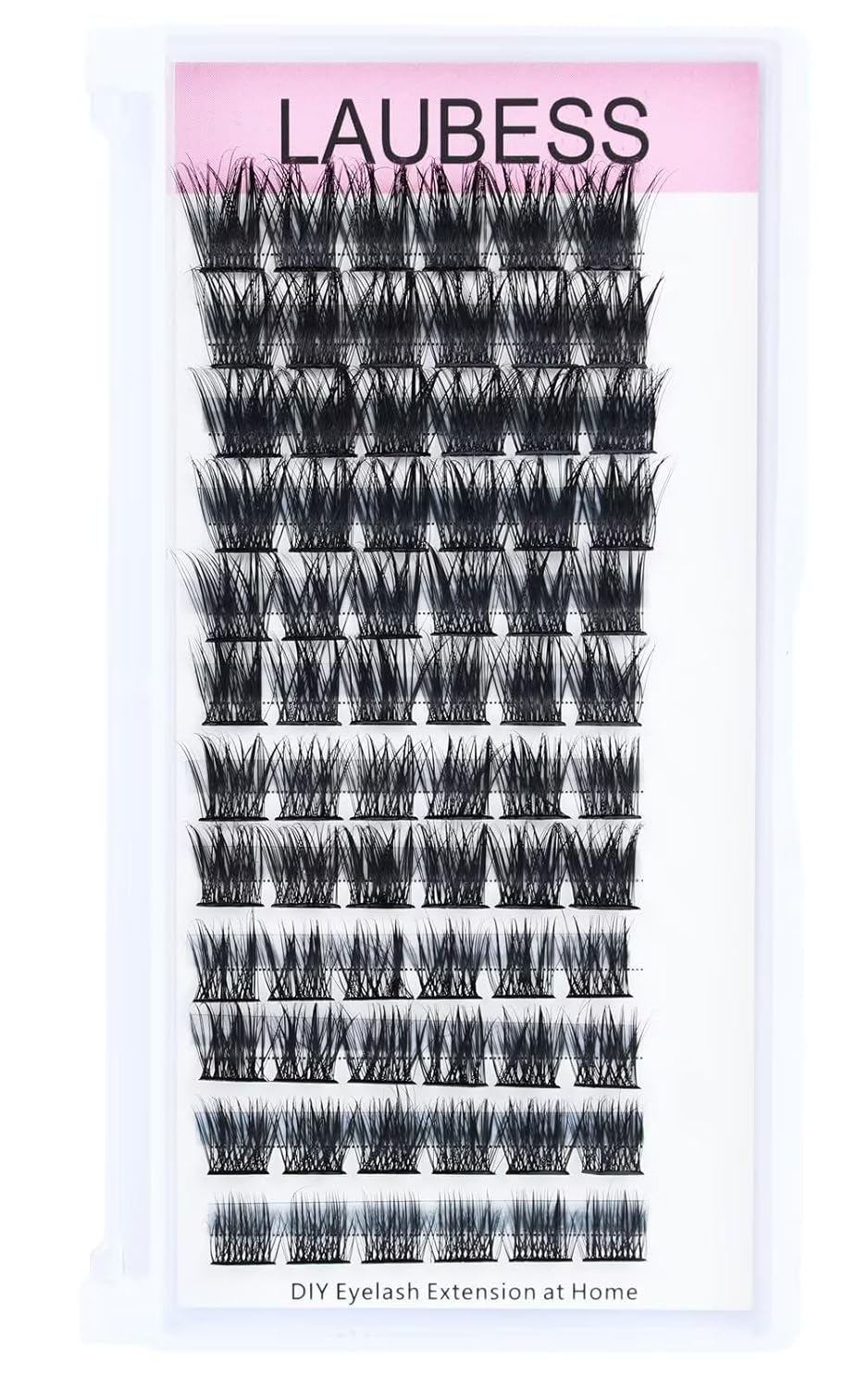 Lash Clusters 72pcs Individual Lashes D Curl Cluster Lashes 0.07mm Thickness Eyelash Clusters DIY Lash Extension Kit Cluster Eyelash Extensions (03-0.07D, 14mm)