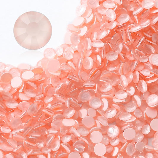 Mocha Lt.red Flatback Rhinestones, Glass Rhinestones for Nail Art and Craft, Glue Fix, Loose Crystal Gemstones(Mocha Lt.red, SS30, 288pcs, 6.4-6.6mm)