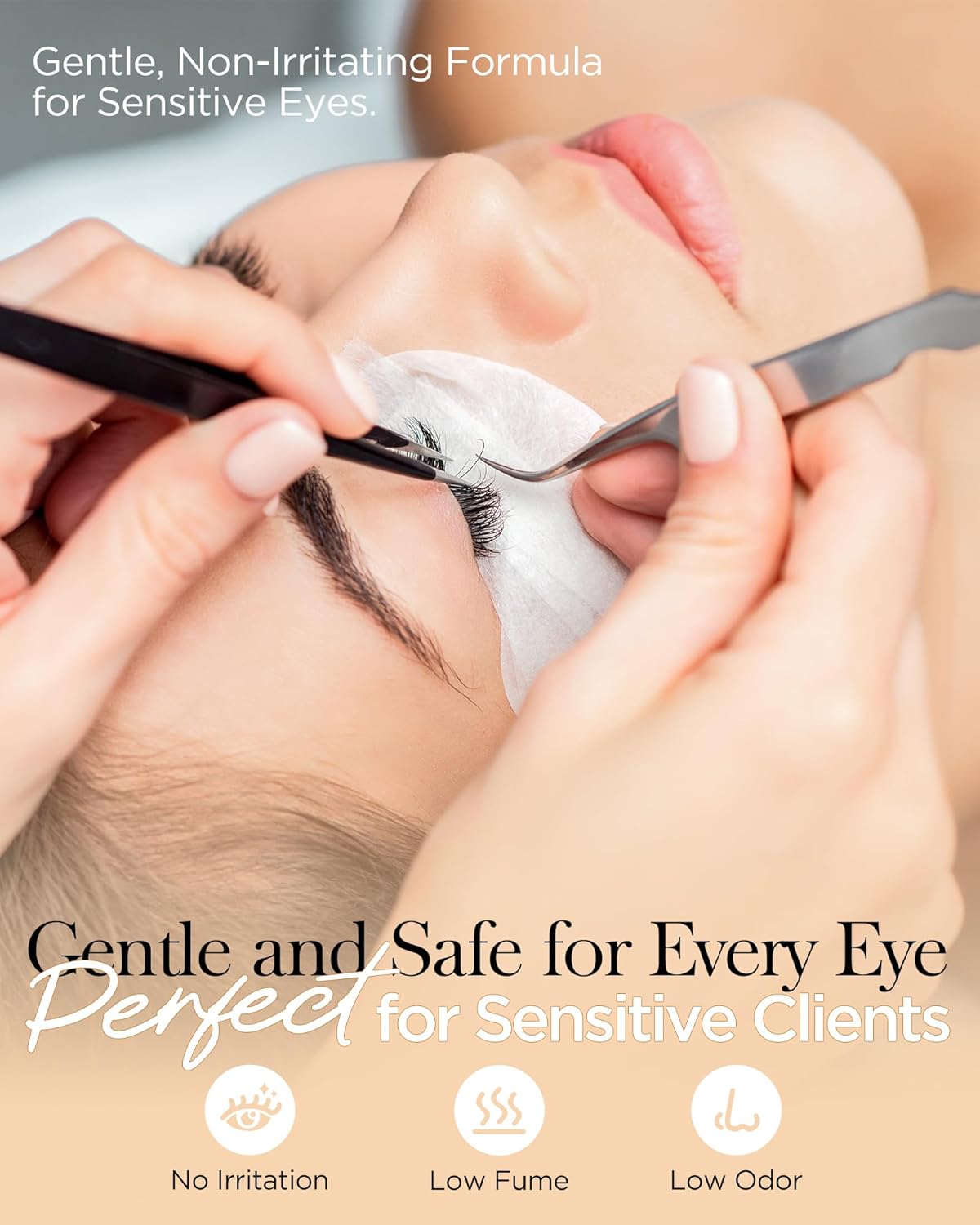 Lash Extension Glue, Professional Eyelash Extension Glue for Volume and Classic Lashes 10 ml, Smart Drop Technology Accurate 0.03 ml, 1S Dry Time, 6-7 Weeks Retention by BEYELIAN