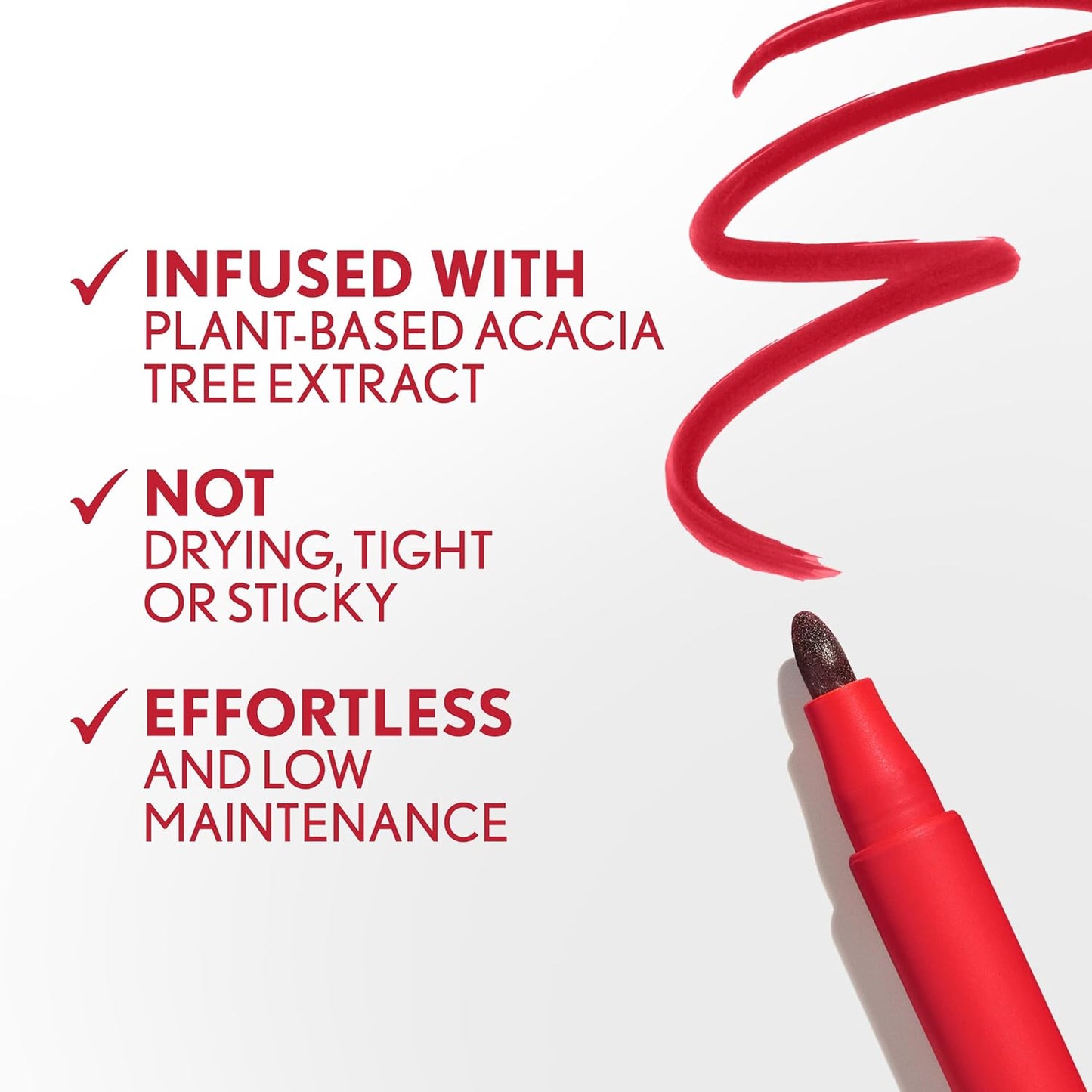 COVERGIRL Outlast, 60 Plum Berry, Lipstain, Smooth Application, Precise Pen-Like Tip, Transfer-Proof, Satin Stained Finish, Vegan Formula, 0.06oz