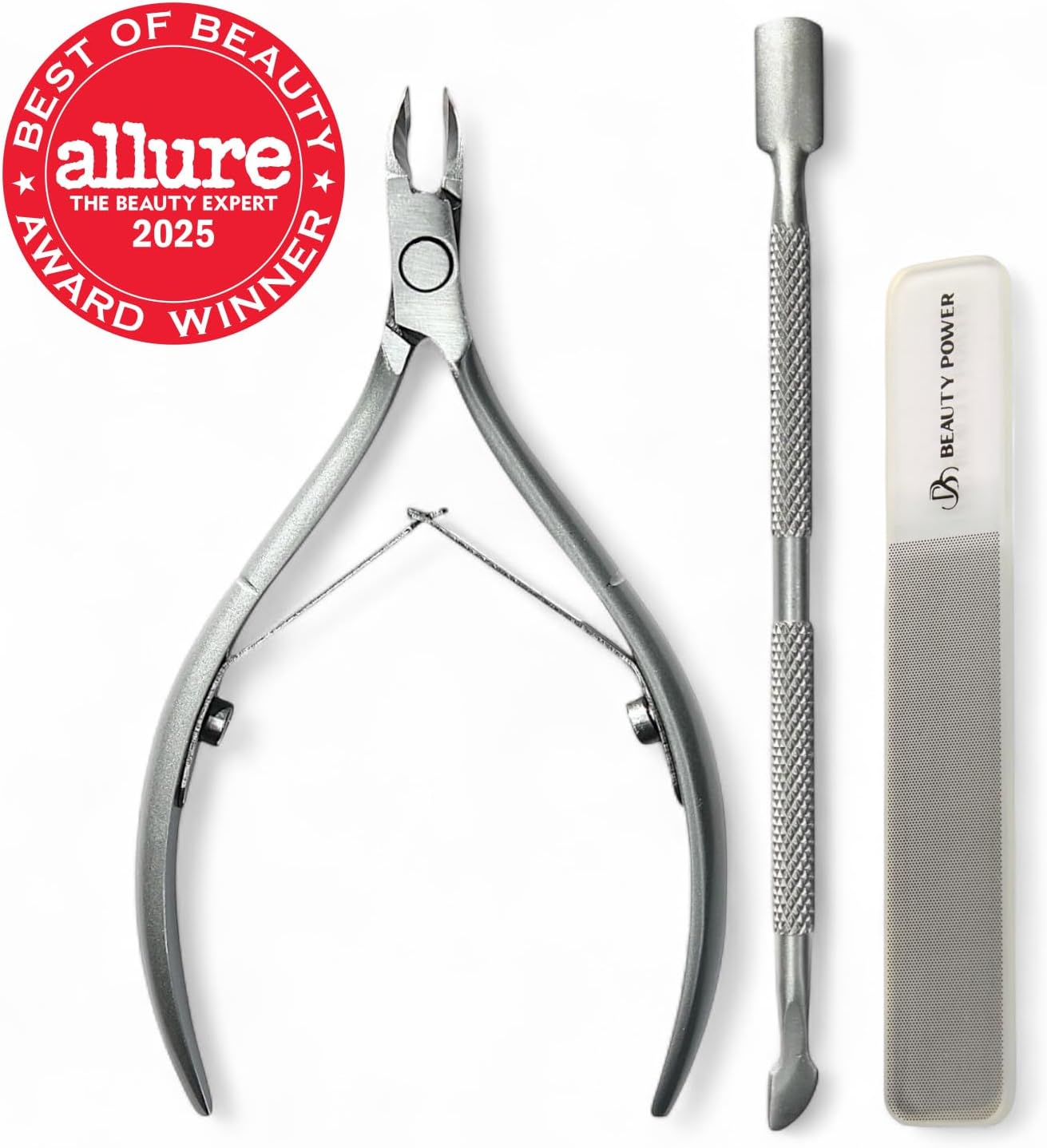 9 in 1 Professional Manicure Pedicure Set - Stainless Steel Nail Clippers, Nano File, Cuticle Nipper, Scissors, Tweezers, Travel PU Leather Case for Men & Women - Gift Ready (Brown)