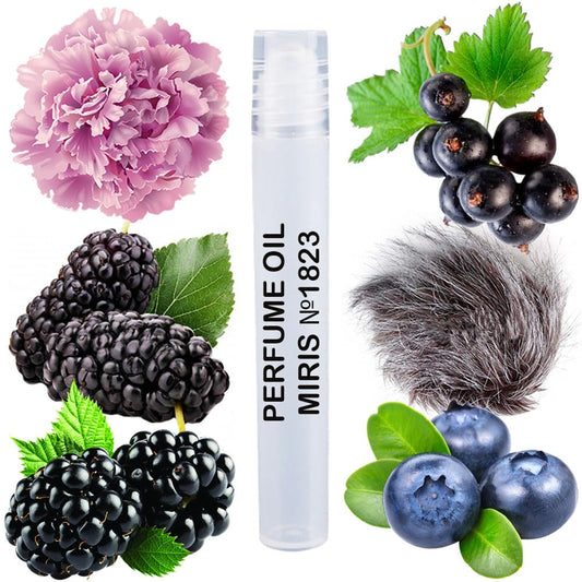 MIRIS Perfume Oil No. 1823, Inspired by Amethyst, Long-Lasting Women Roll-On, Rollerball 0.34 Fl Oz / 10 ml