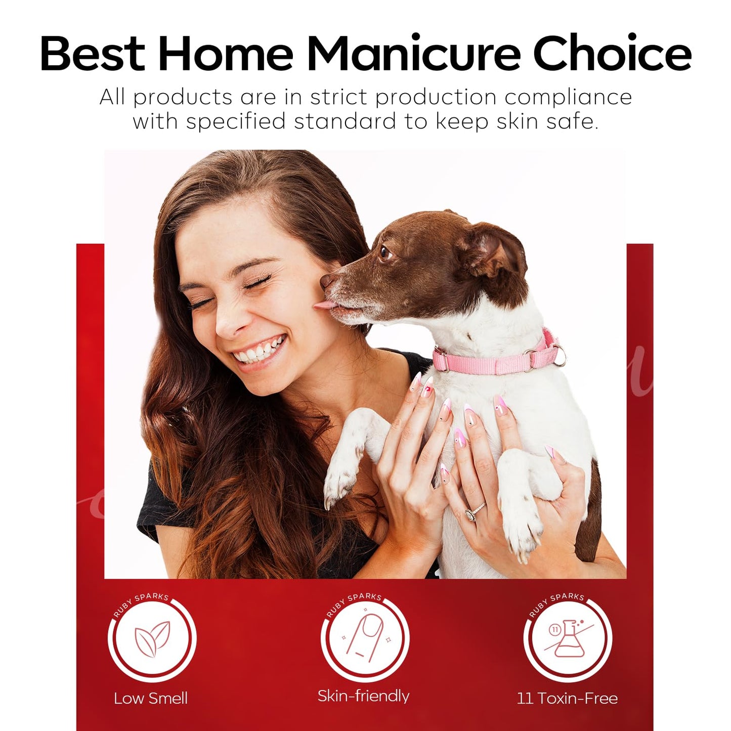 modelones Red Gel Nail Polish Set 6 Colors, 2025 Fall Winter White Glitter Sparkle Bright Burgundy Dark Rose Champagne Silver Candy Cane Nail Polish Kit Soak Off Nail Art Salon DIY Gift Women