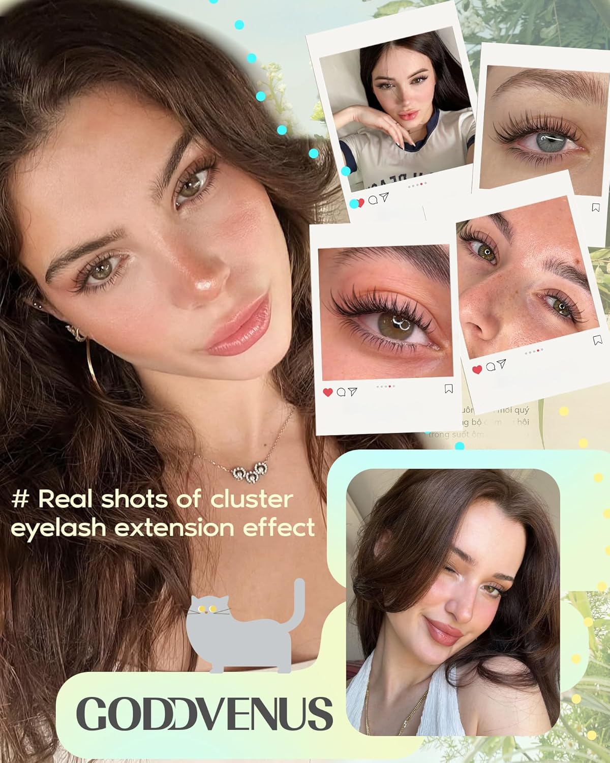 Lash Clusters Wispy Mascara Look Natural Cluster Eyelash Extensions 11-14mm Short Individual Cluster Lashes with Bottom Lash Clusters 168Pcs Eyelashes Clusters for DIY Lash Extensions