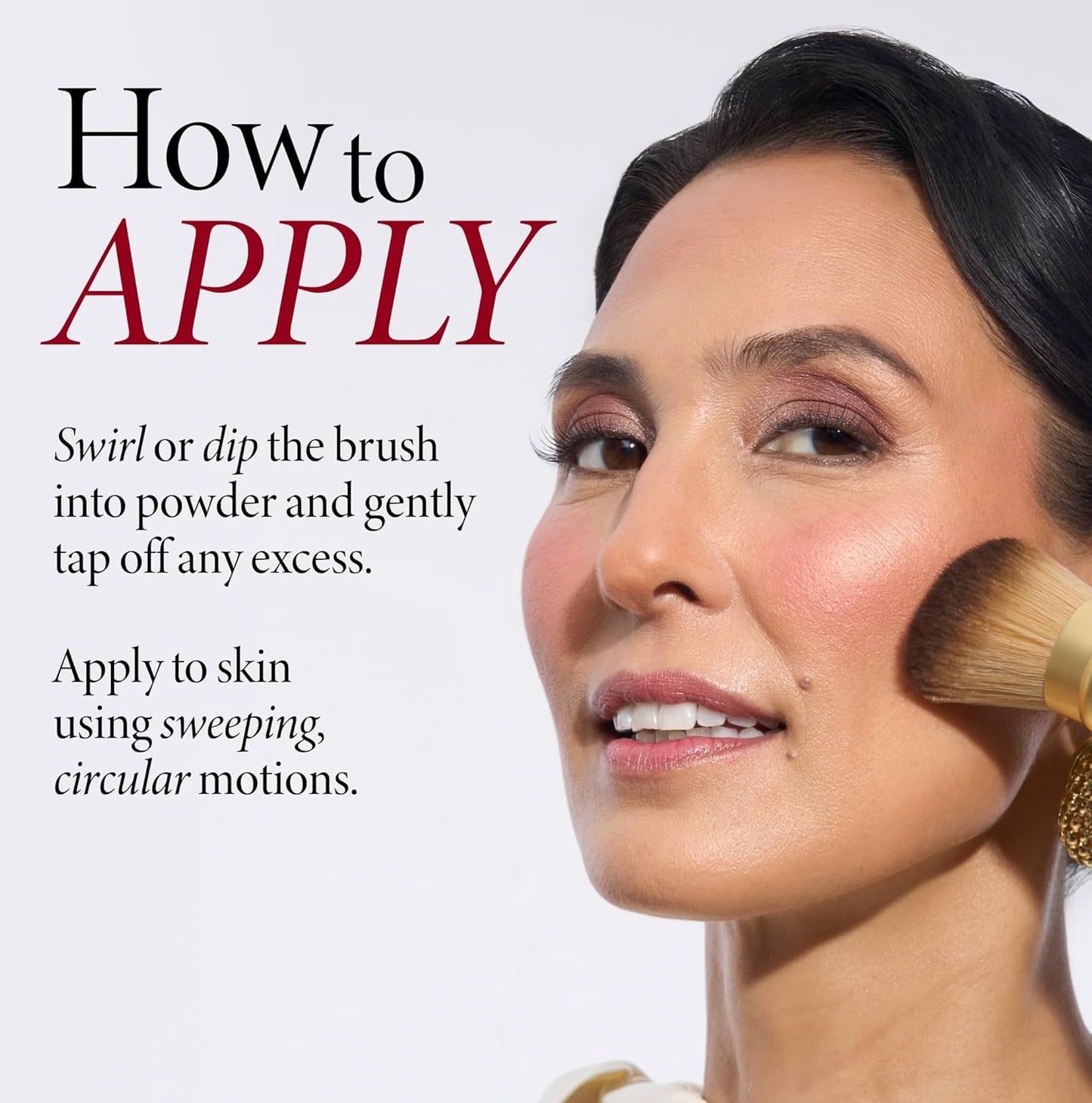 LAURA GELLER NEW YORK Retractable Black Kabuki Brush for Liquid, Cream and Powder Face Makeup With Aluminum Handle