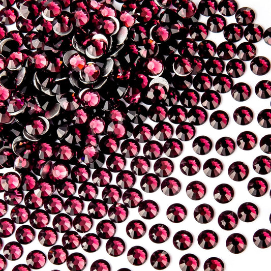 1440Pcs Amethyst Crystal Rhinestones,Glass Flatback Rhinestones Gemstones for Nail Face Makeup Art Crafts Clothes Decoration -(SS20,4.8mm,Amethyst)