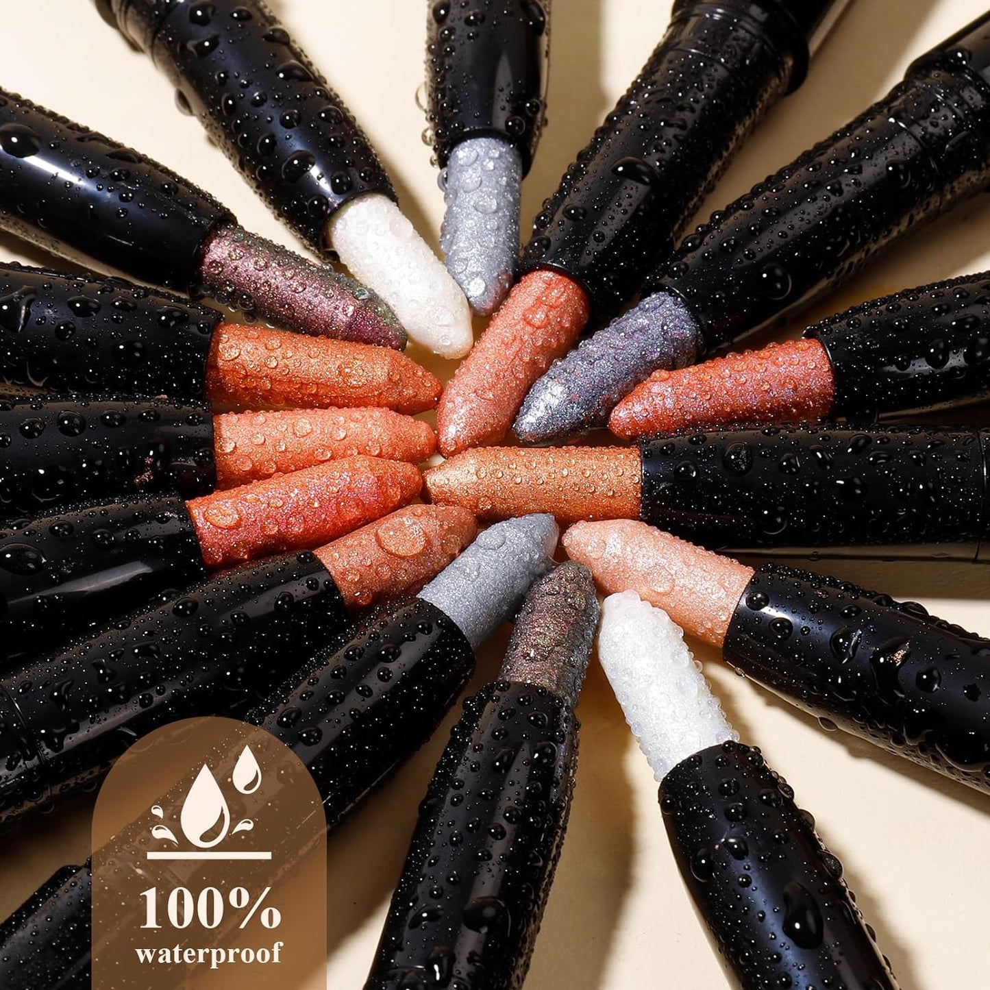 Longwear Cream Eye Shadow Sticks(01 Baby Pink Shimmer),Smudge-Proof, Waterproof Eyeshadow,Silky Formula Glitter With Makeup Brush,Light Pink Sheer Shimmer