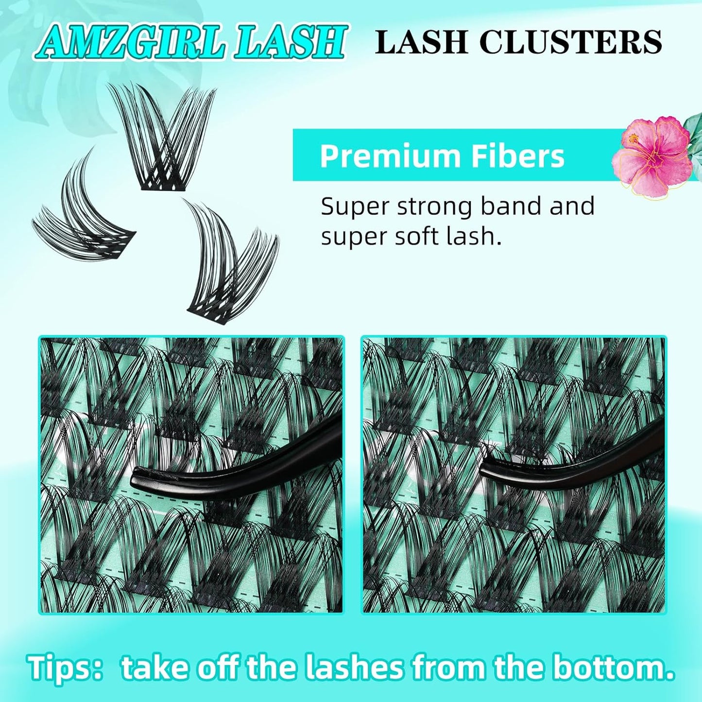 Lash Clusters Wet Look 168Pcs Eyelash Cluster Ultra-Thin Lash Band Eyelashes Extensions Spiky Anime Wide Span Lashes(Hollyhock,D-10mm)