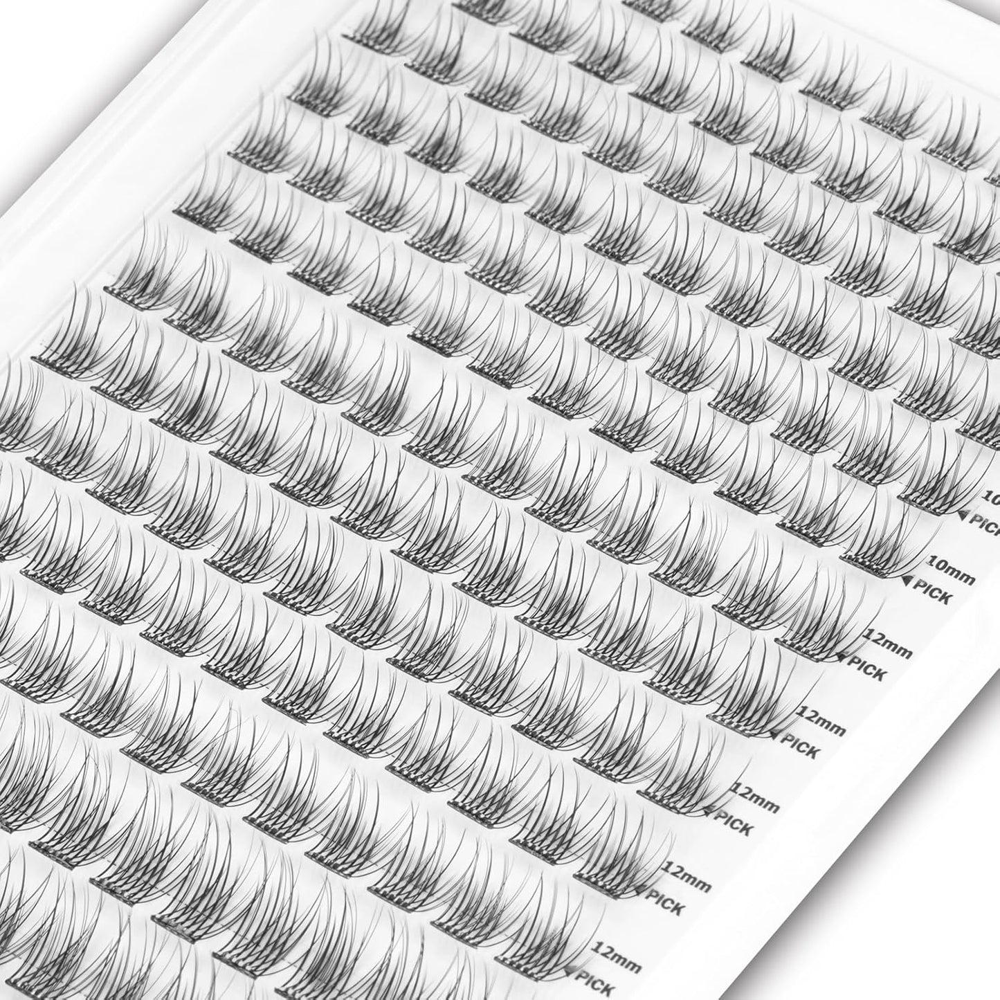 Self Adhesive Eyelashes, 156 Pcs Self Adhesive Eyelash Clusters, No Glue Needed, Invisible Strip Tape - Longer Lasting, No Sticky Residue Pre Glued Eyelashes (Natural-Mixed)…