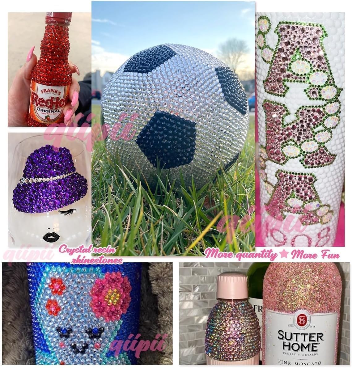 Jade Green Crystal Resin Rhinestones w B7000 Jewelry Glue for Bedazzling Crafting 3mm- 6mm Flatback Stones Diamonds Crystals Gems Charms for Nails Face Eyes Makeup Tumblers Bottles DIY Crafts