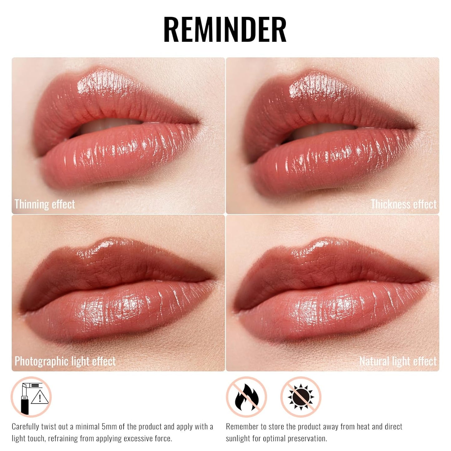 Oulac Moisturizing Shine Lipstick For Women Christmas Set 3PCS, 2 in 1 Tinted Lip Balm for Winter, Hydrated Juicy and Glossy Lip Color for Dry, Cracked and Chapped Lips, Vegan 02+03+17