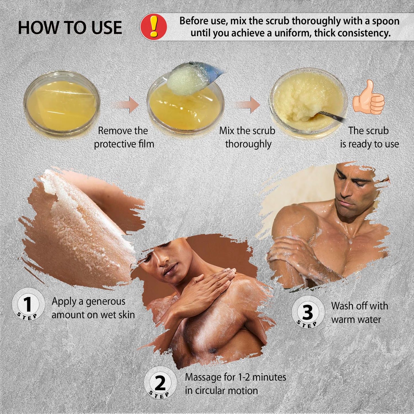 Salt Body Scrub Eucalyptus & Mint For Men– Moisturizes, Exfoliates & Nourishes Skin – Cleanses & Detoxifies with Dead Sea Minerals – Dead Sea Collection - 23.28 OZ