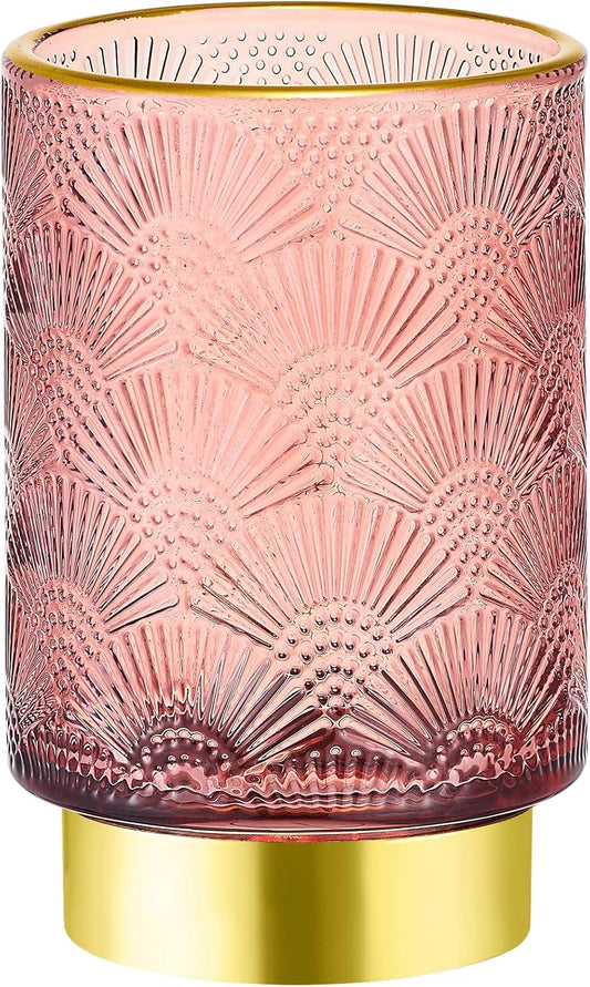 Makeup Brush Holder Organizer,Toothbrush Holders,Desk Pen Pencil Holder,Multifunctional Vintage Glass Brush Cup（A41-4-US）