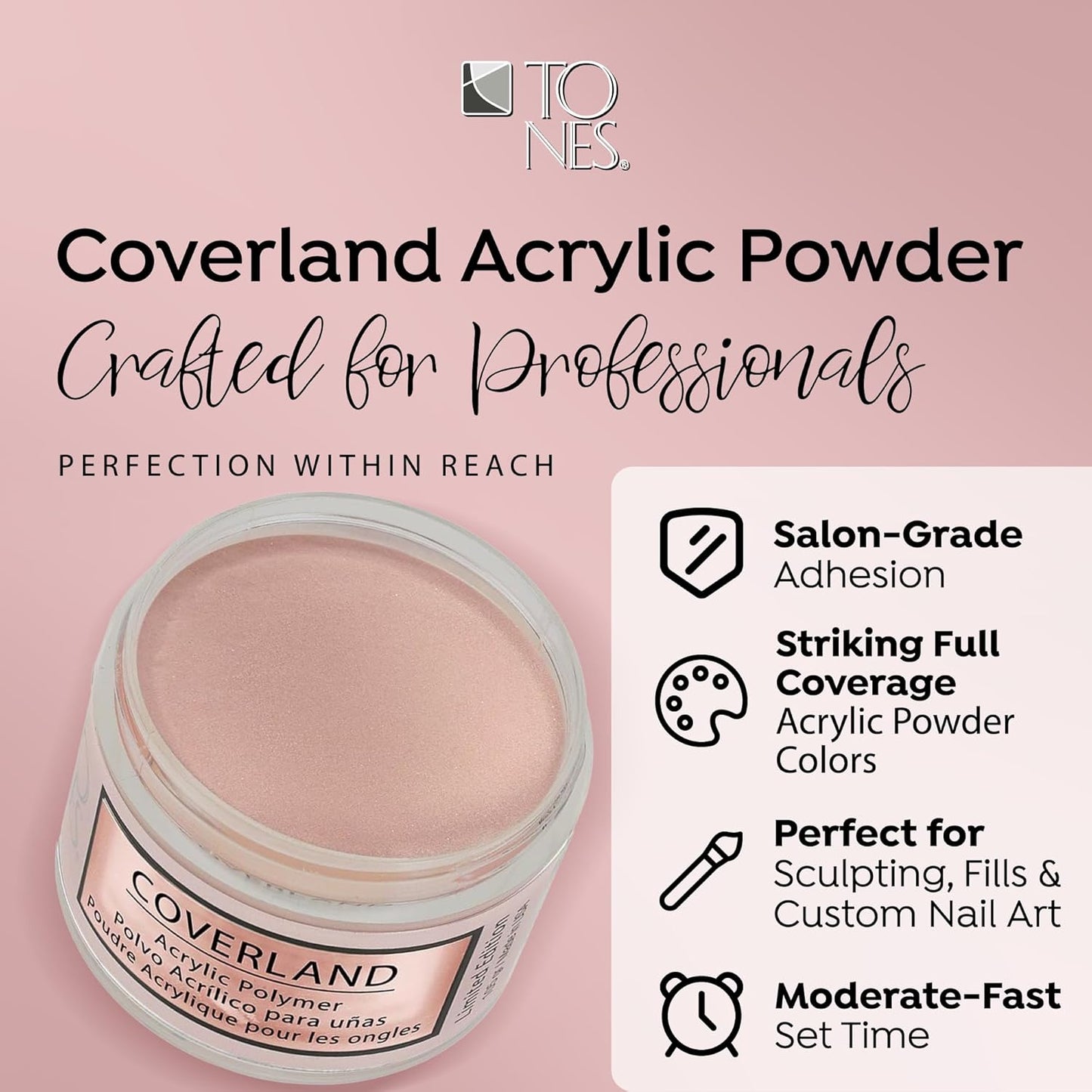 Coverland Acrylic Powder 3.5oz "Crème Brulee" - Limited Edition