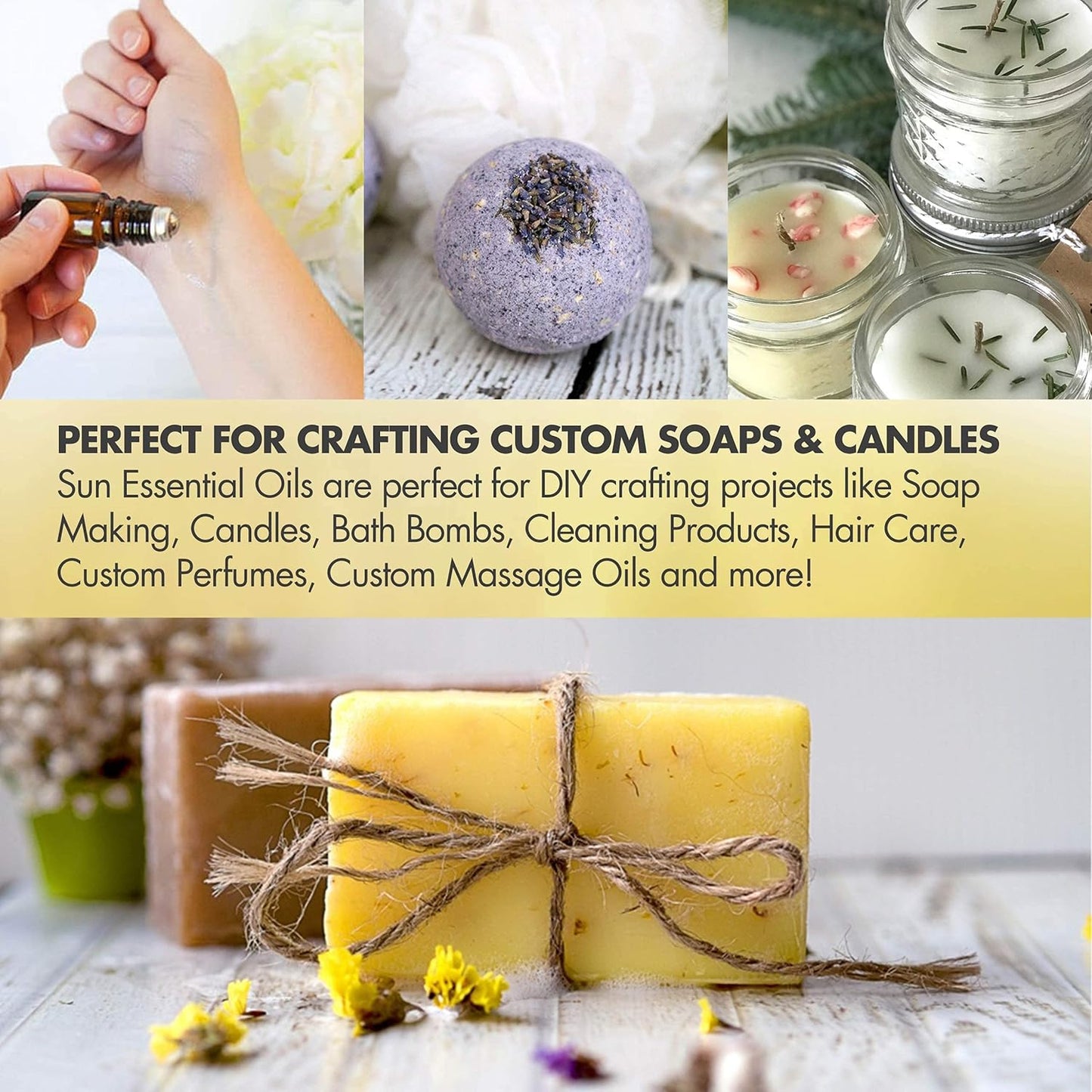 Sun Essential Oils 8oz Grapefruit Essential Oil - Aromatherapy Grapefruit Oil Bulk