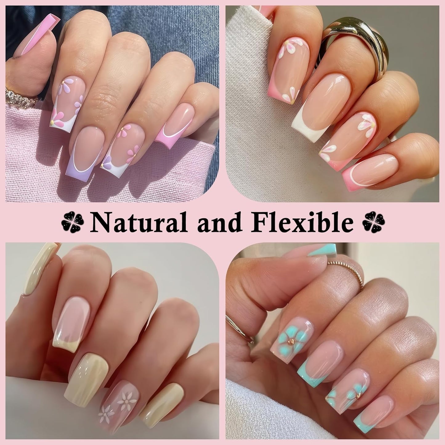 Short Square Nail Tips Gel: 360Pcs Full Cover Short Square Press On Nails Pre-buff Fake Acrylic Nails Half Matte Clear Nail Tips for Nail Extension DIY 12 Sizes