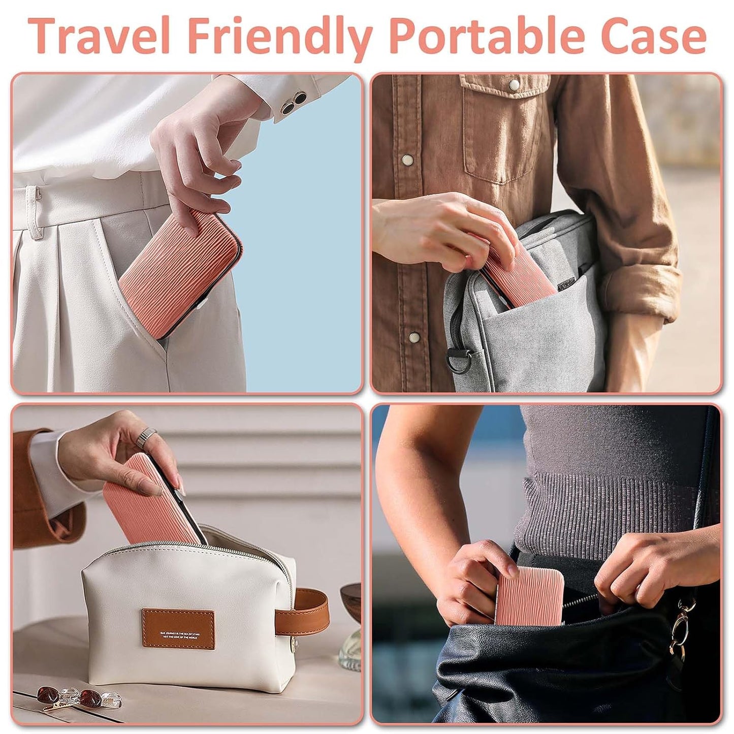 BLESWIN 10 in 1 Manicure Pedicure Kit, Manicure Kit for Women Professional, Mens Nail Grooming Kit, Manicure Tools Gift for Luxury Leather Travel Case for Family Friends (Pink & Purple)