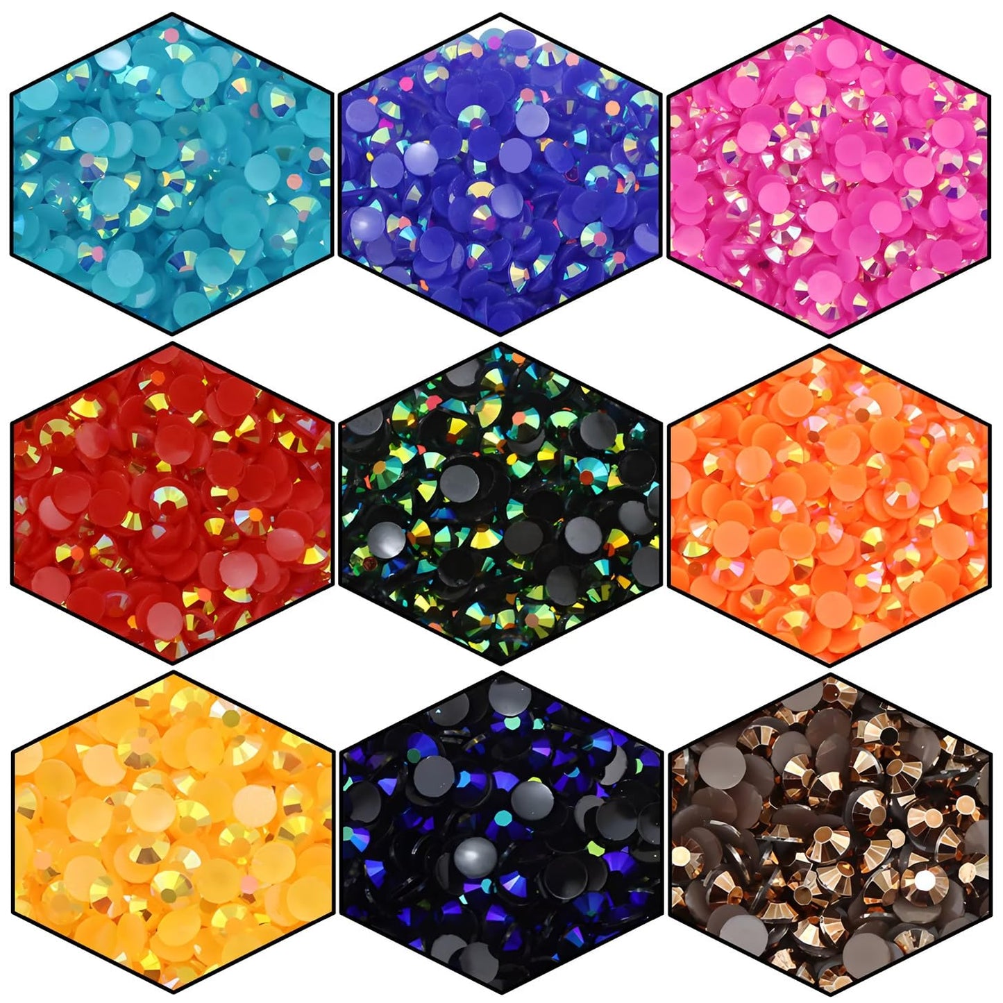 4500 Pcs SS6 2mm AB Flatback Rhinestones for Nails Art Crafts Glitter Round Shine Gems Crystals DIY Clothes Shoes （Light Pink AB）