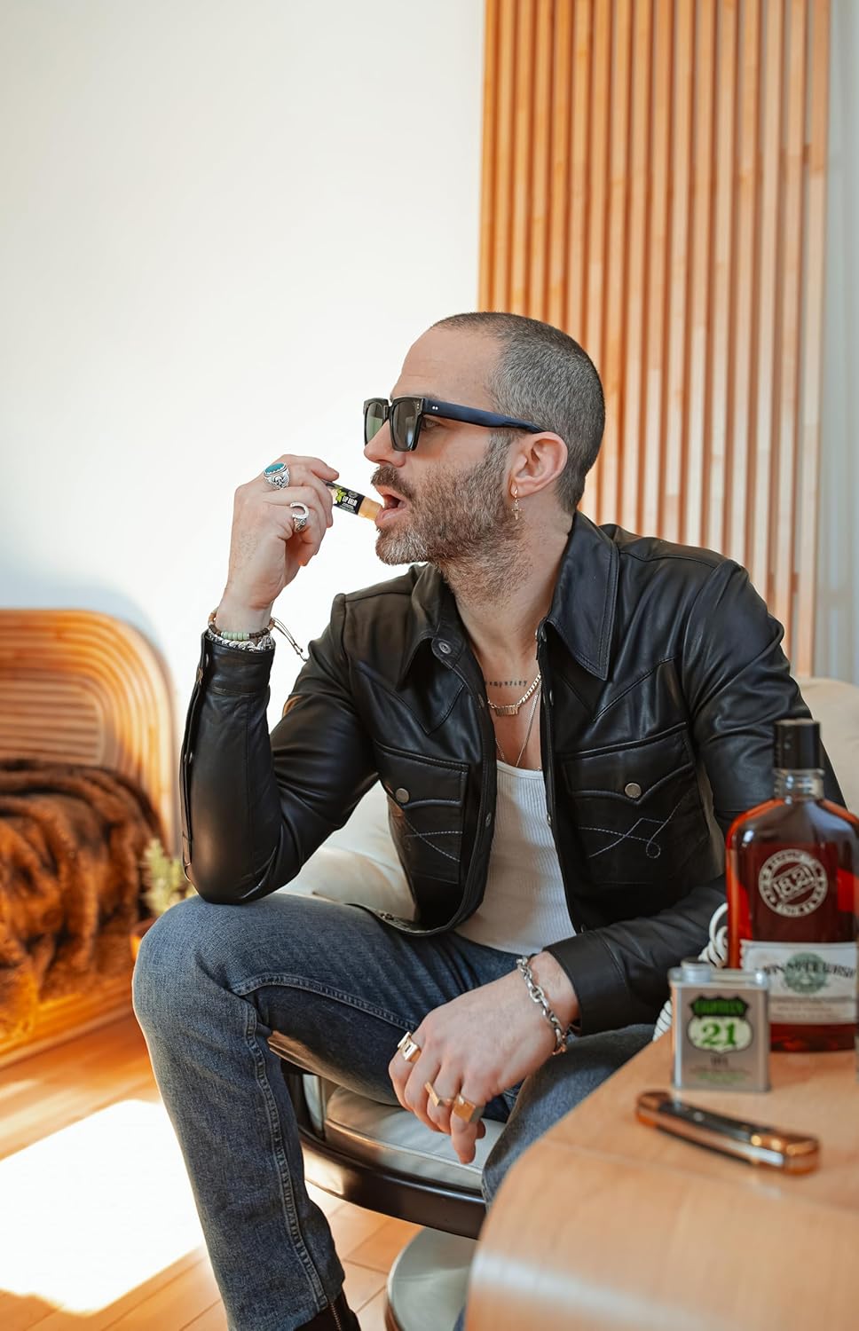 18.21 Man Made Lip Balm - Mint Julep Flavor, Lip Protectant Hydrates & Moisturizes with Beeswax, Cocoa Butter & Vitamin E - For chapped and dry lips