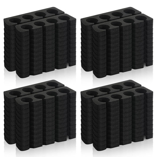 300 Pcs Toe Separators for Nail Polish Bulk Toe Separator Pedicure Correct Foot for Men Women Nail Polish Comfy Soft Pedicure Supplies (Black)