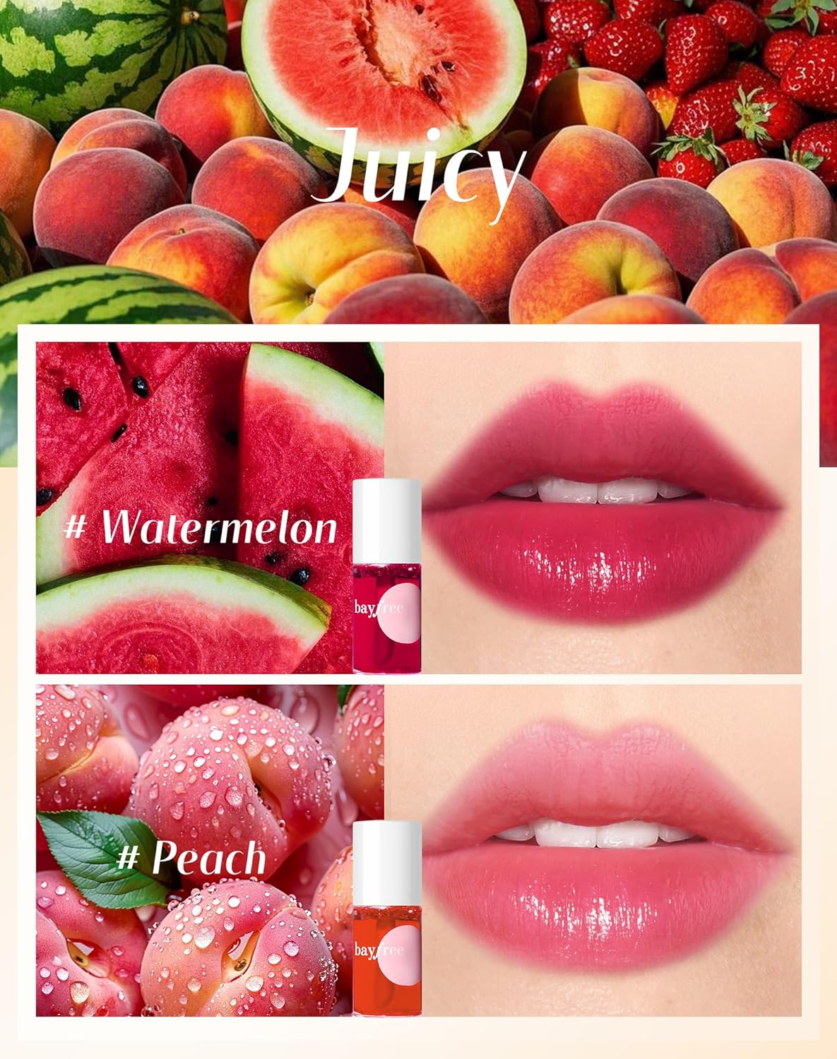 Lip Tint Stain Set, Lip Stain Long Lasting Lightweight Waterproof, Transfer-Proof, Non-sticky, Lip Makeup Matte Finish