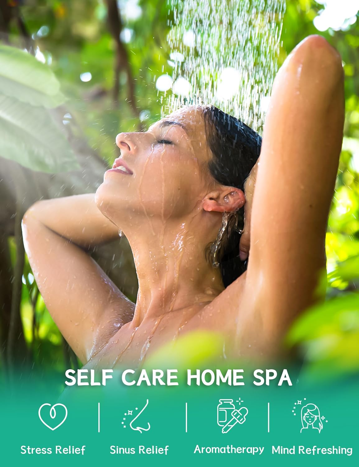 Shower Steamers Aromatherapy 15 Pack, Menthol & Eucalyptus Shower Bombs with Natural Essential Oils, Quick Relief Nasal Congestion, Relaxation & Self Care Gifts for Women & Men